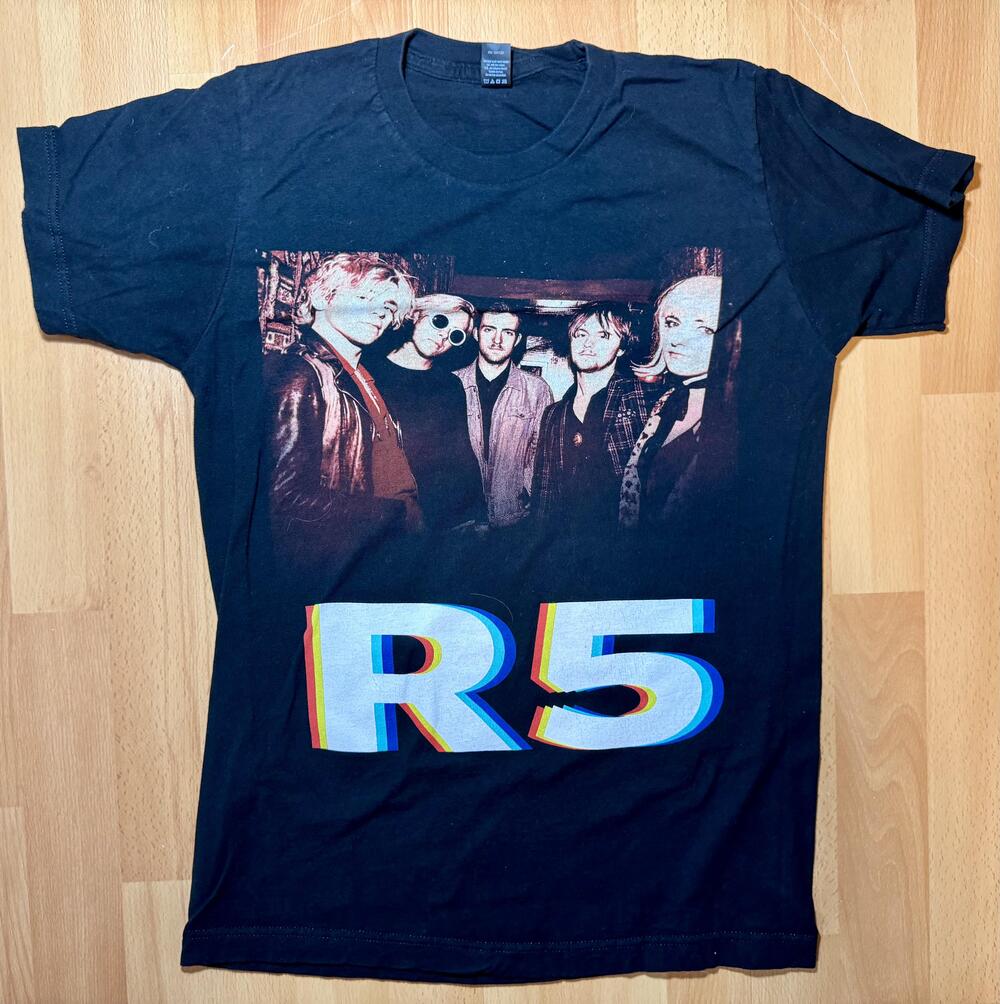 R5 Shirt Mens Small Black New Addictions Tour 2017 Band Graphic Tee Tultex